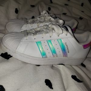Holographic Adidas Superstars